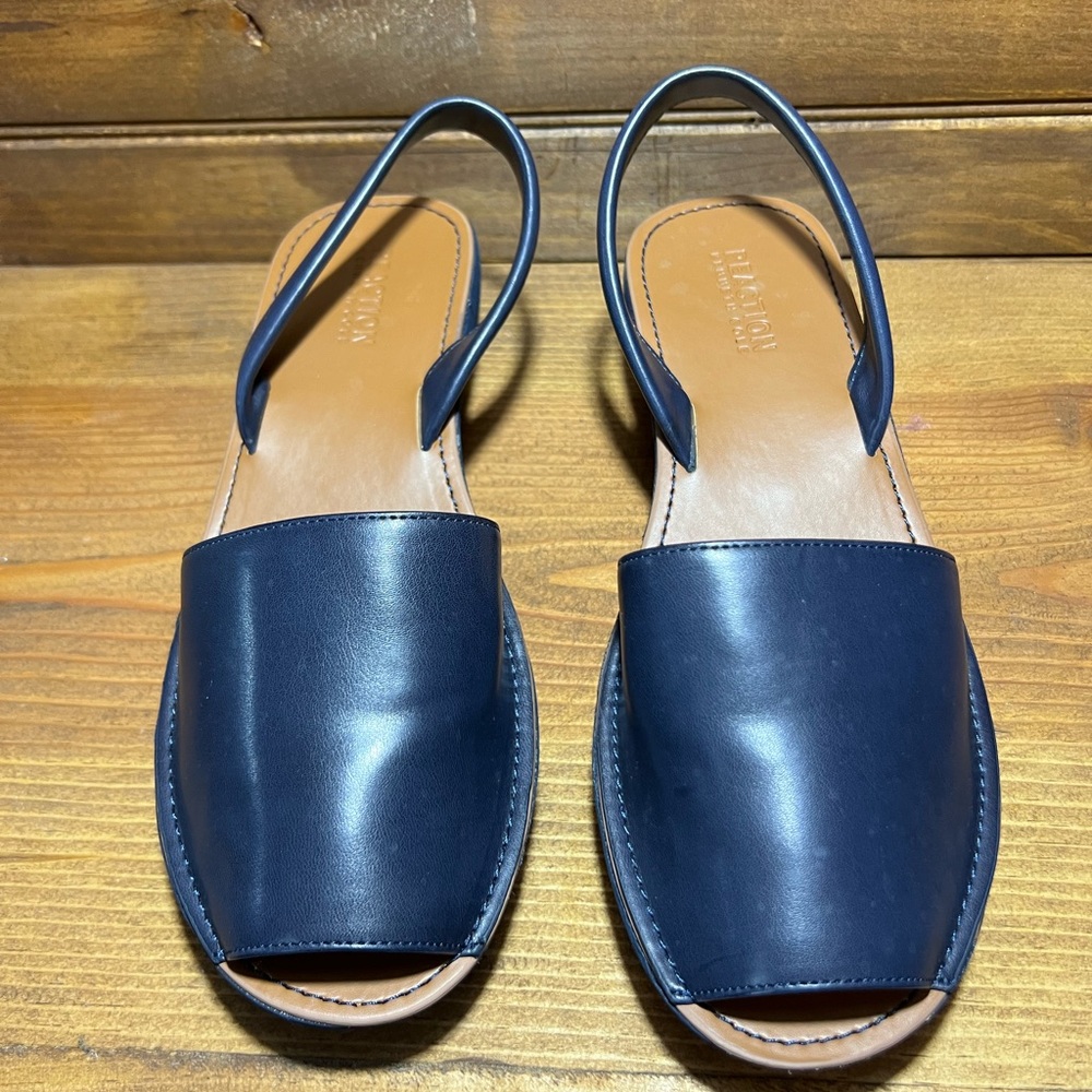 Kenneth Cole Reaction Fine Glass Wedge Sandals - Size 9